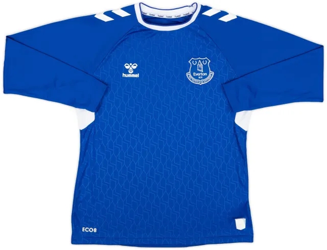 Hummel 2022-23 Everton Home L/S Shirt - 9/10 - (M)