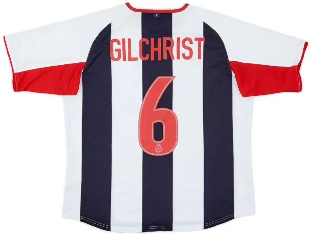 Diadora 2003-04 West Brom Home Shirt Gilchrist #6 - 7/10 - (L.Boys)