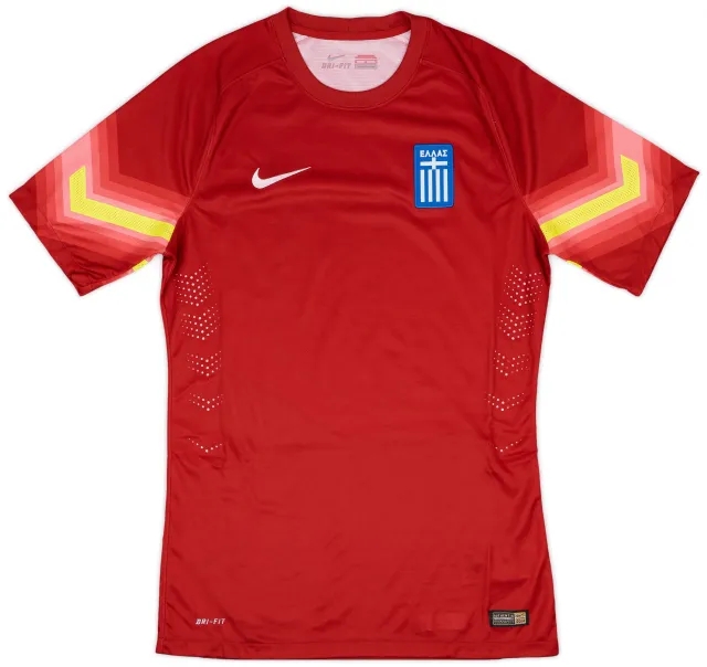 Nike 2014-15 Greece Authentic GK S/S Shirt - 9/10 - (M)