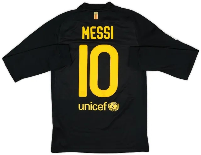 Nike 2011-12 Barcelona Away L/S Shirt Messi #10 - 6/10 - (S)
