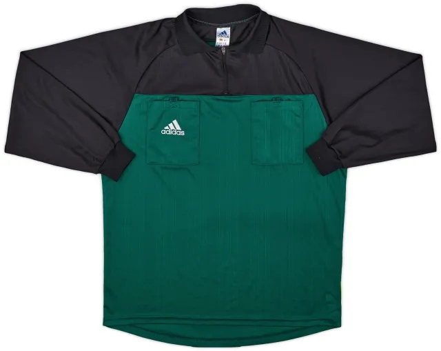 1990s adidas Referee Template L/S Shirt - 9/10 - (M)