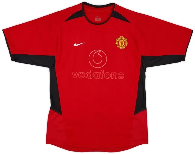 Nike 2002-04 Manchester United Home Shirt - 4/10 - (S)
