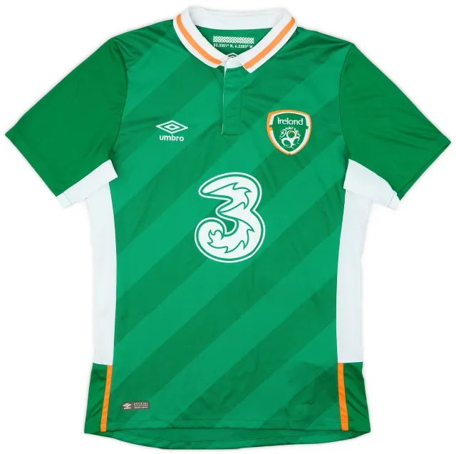 Umbro 2016-17 Ireland Home Shirt - 8/10 - (S)