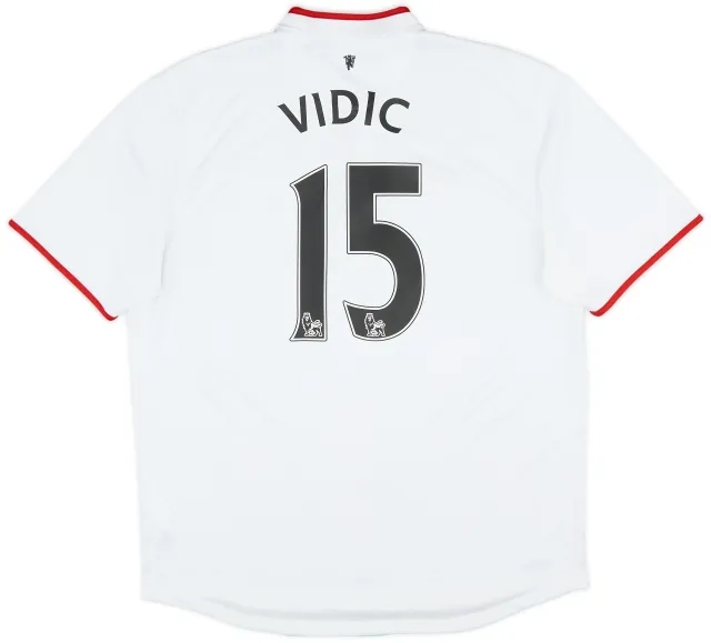 Nike 2012-14 Manchester United Away Shirt Vidic #15 - 7/10 - (XL)