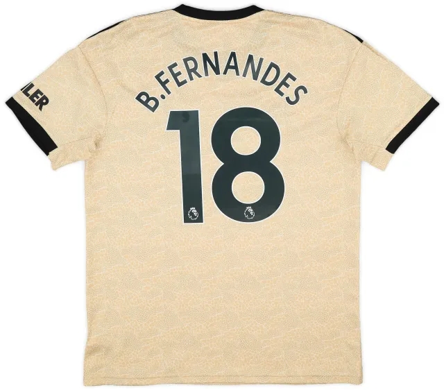 adidas 2019-20 Manchester United Away Shirt B.Fernandes #18 - 8/10 - (L)