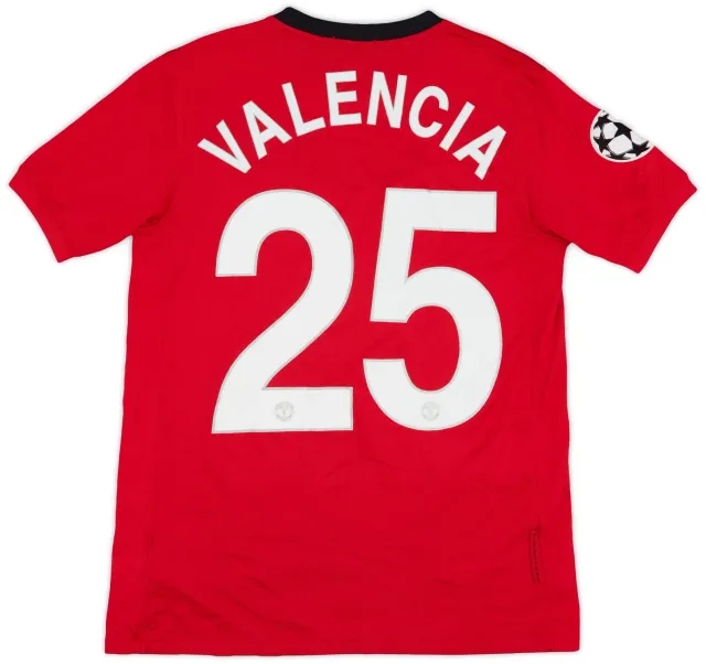Nike 2009-10 Manchester United Home Shirt Valencia #25 - 6/10 - (XL.Boys)