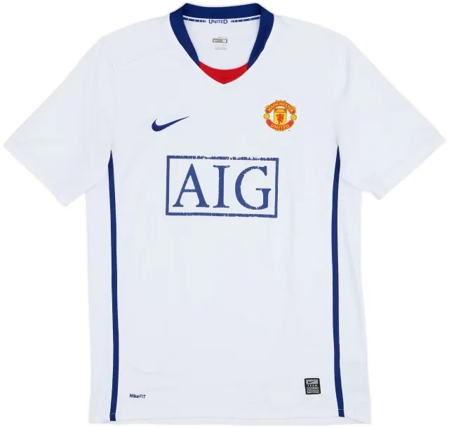 Nike 2008-10 Manchester United Away L/S Shirt Berbatov #9 - 7/10 - (M)