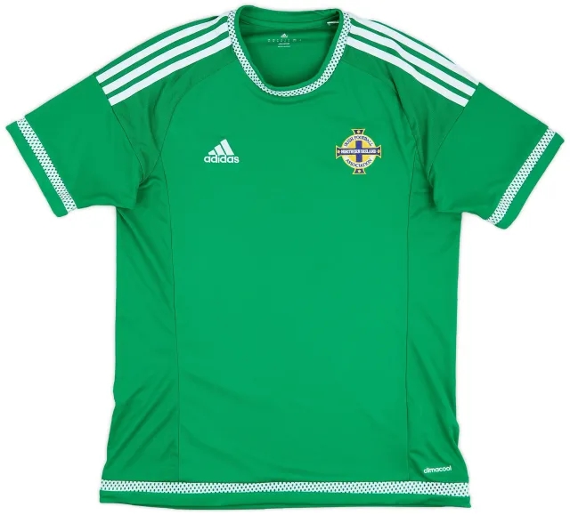 adidas 2015 Northern Ireland Home Shirt - 9/10 - (M)