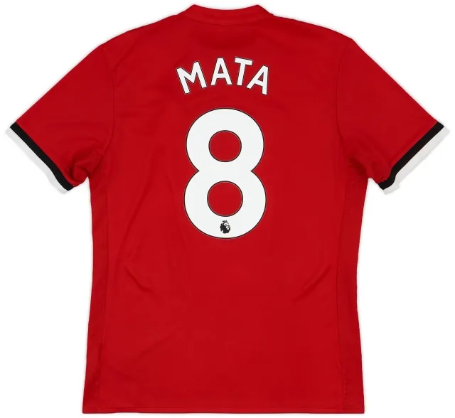 adidas 2017-18 Manchester United Home Shirt Mata #8 - 5/10 - (M)