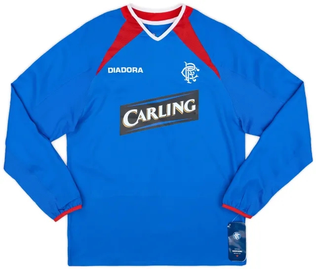 Diadora 2003-05 Rangers Home L/S Shirt (S)