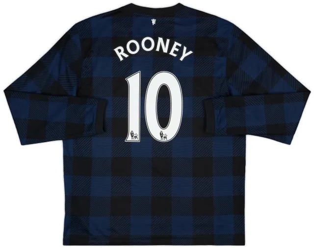 Nike 2013-14 Manchester United Away L/S Shirt Rooney #10 - 8/10 - (L)