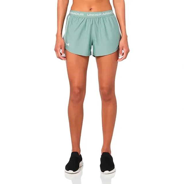 Women's  Under Armour  Tech™ Play Up Shorts Silica Green / Hydro Green / White XS