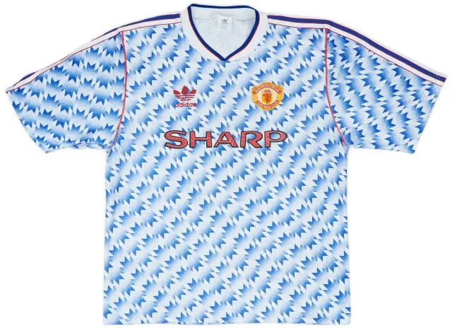 adidas 1990-92 Manchester United Away Shirt - 7/10 - (L)