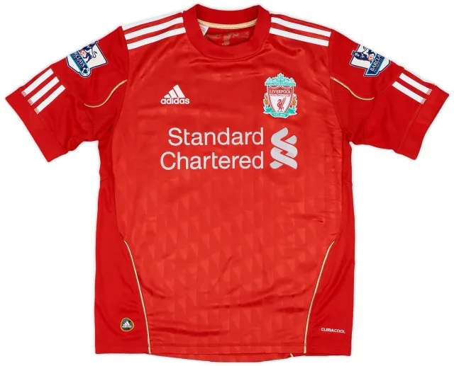 adidas 2010-12 Liverpool Home Shirt - 5/10 - (L.Boys)