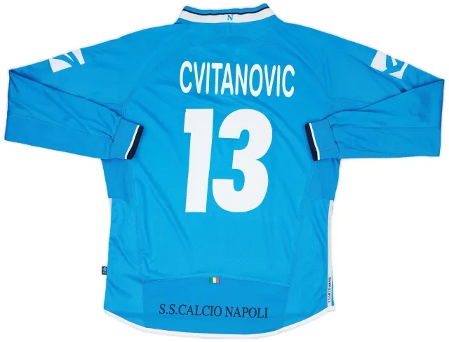 Legea 2003-04 Napoli Home L/S Shirt Cvitanovic #13 - 7/10 - (L)
