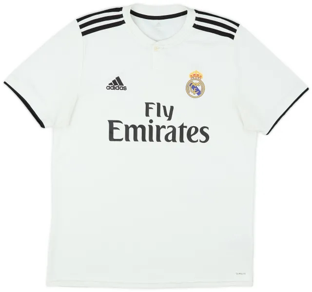 adidas 2018-19 Real Madrid Home Shirt - 6/10 - (L)