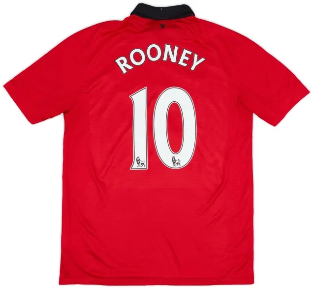 Nike 2013-14 Manchester United Home Shirt Rooney #10 - 7/10 - (L)