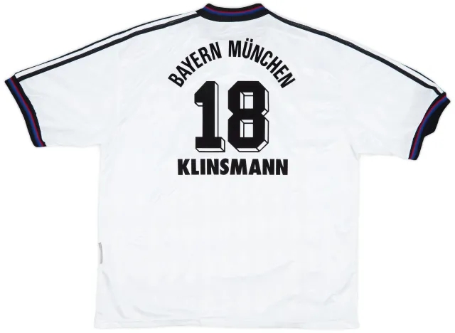adidas 1996-98 Bayern Munich Away Shirt Klinsmann #18 - 9/10 - (XXL)