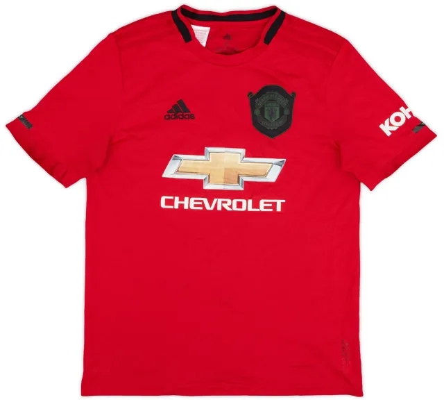 adidas 2019-20 Manchester United Home Shirt - 7/10 - (XL.Boys)