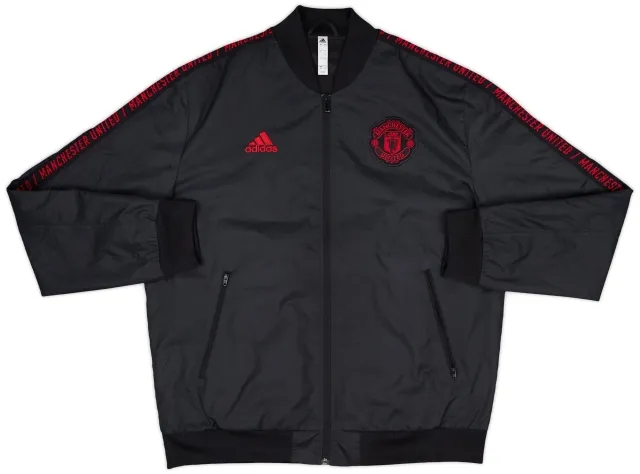 2018-19 Manchester United adidas Track Jacket - 9/10 - (L)