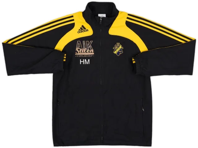 2007-08 AIK Stockholm adidas Staff Issue Track Jacket HM - 8/10 - (S)