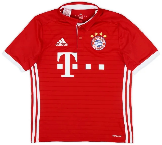 adidas 2016-17 Bayern Munich Home Shirt - 8/10 - (L.Boys)