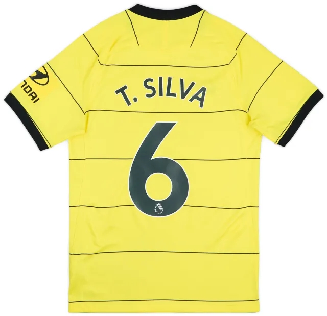 Nike 2021-22 Chelsea Away Shirt T.Silva #6 - 8/10 - (S)