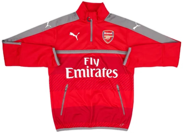 2016-17 Arsenal Puma 1/4 Zip Drill Top - 8/10 - (S)