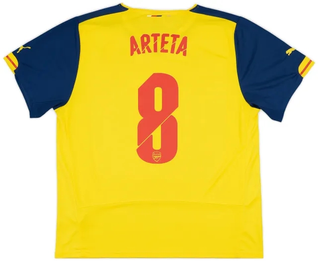 Puma 2014-15 Arsenal Away Shirt Arteta #8 - 5/10 - (XL)