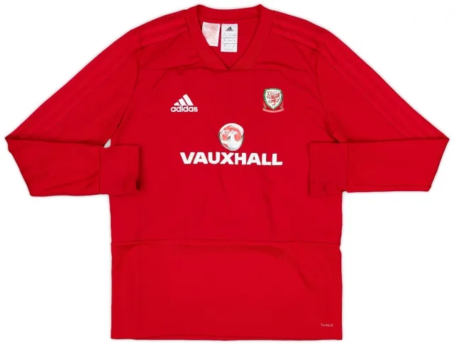 2017-18 Wales adidas Drill Top - 9/10 - (L.Boys)