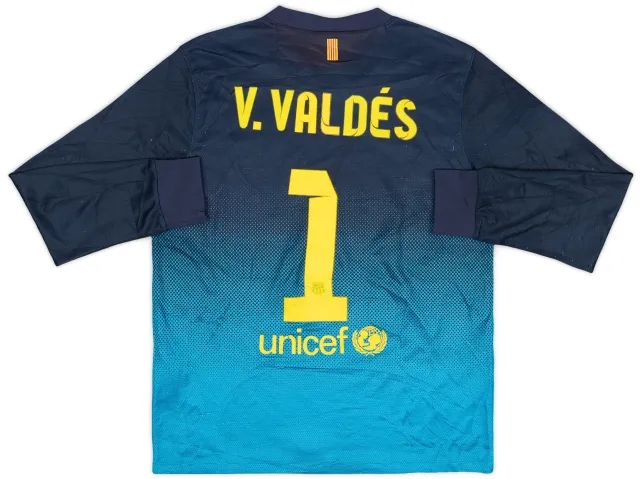 Nike 2012-13 Barcelona GK Shirt V.Valdes #1 - 4/10 - (M)