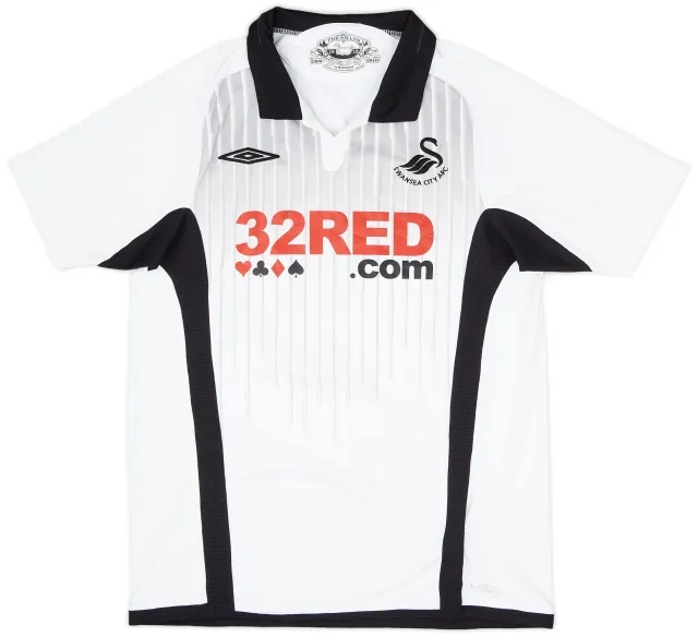 Umbro 2009-10 Swansea Home Shirt - 7/10 - (M)
