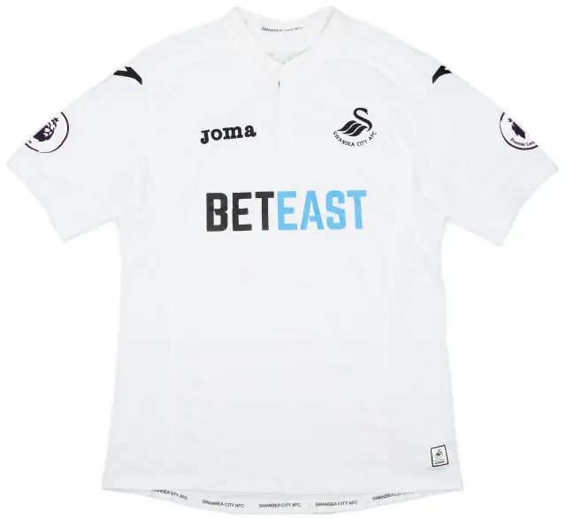 Joma 2016-17 Swansea Home Shirt - 6/10 - (XL)