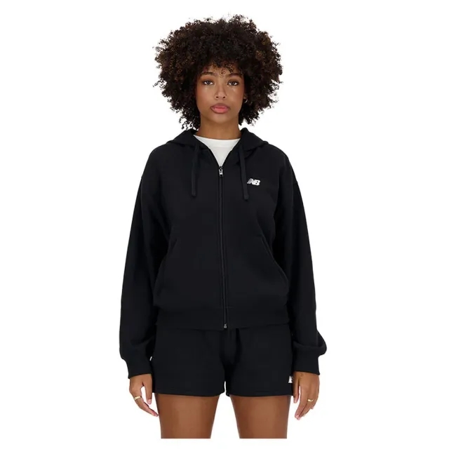 New Balance  Sport Essentials French Terry Full Zip  women's Sweatshirt in Black