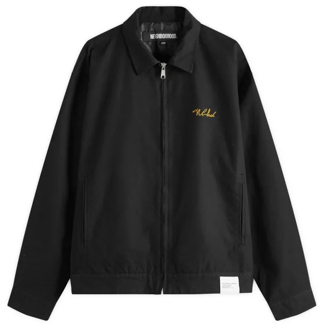 Neighborhood Men's Zip Work Jacket Black