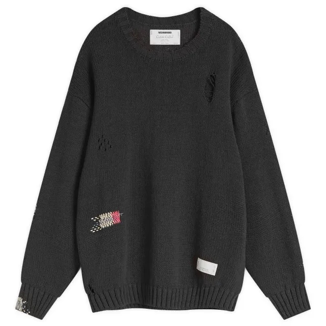 Neighborhood Men's Savage Crewneck Knit Sweater Black