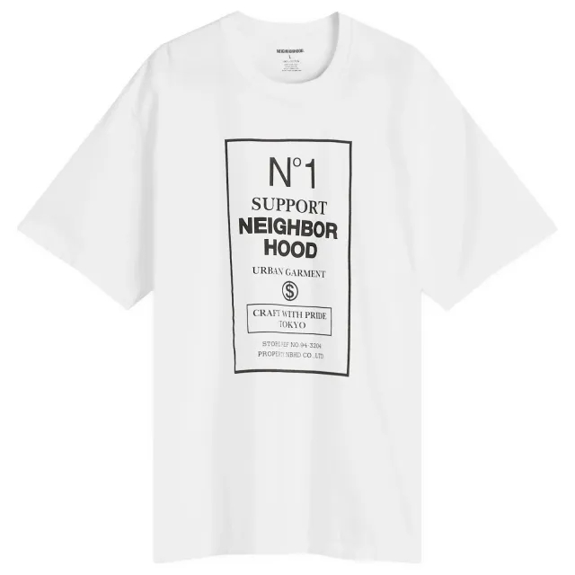 Neighborhood Men's SS-15 T-Shirt White