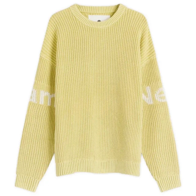 New Amsterdam Surf Association Men's Logo Crew Knit Sweater Apple Green