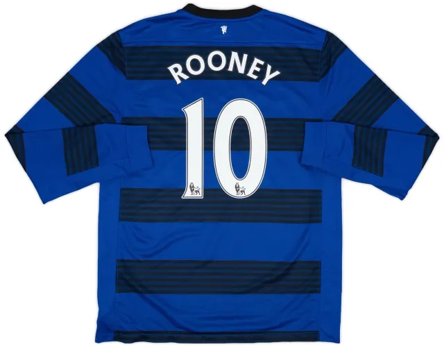 Nike 2011-13 Manchester United Away L/S Shirt Rooney #10 - 8/10 - (L)