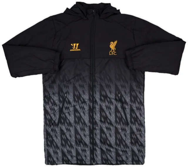 2013-14 Liverpool Warrior Hooded Padded Bench Coat - 6/10 - (M)