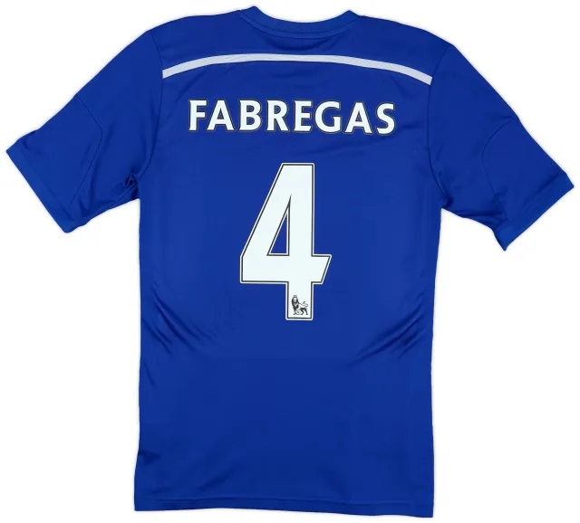 adidas 2014-15 Chelsea Home Shirt Fabregas #4 - 8/10 - (S)