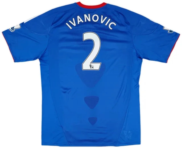 adidas 2010-11 Chelsea Home Shirt Ivanovic #2 - 5/10 - (XL)