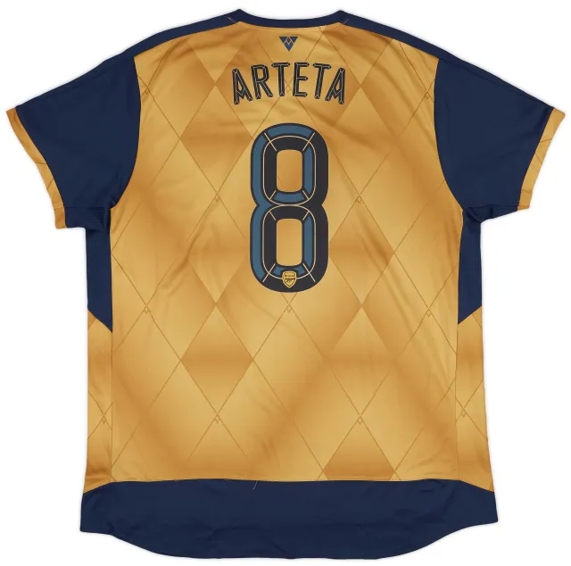 Puma 2015-16 Arsenal Away Shirt Arteta #8 - 9/10 - (XXL)