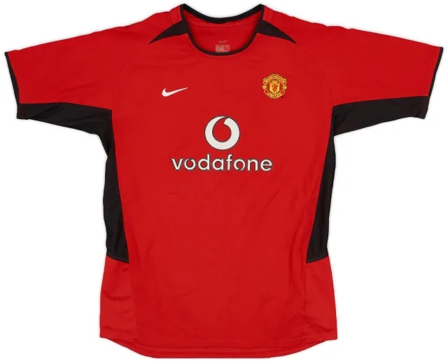 Nike 2002-04 Manchester United Home Shirt - 9/10 - (XL.Boys)