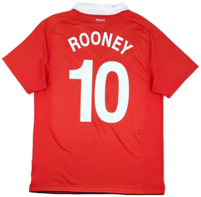 Nike 2010-11 Manchester United Home Shirt Rooney #10 - 5/10 - (L)