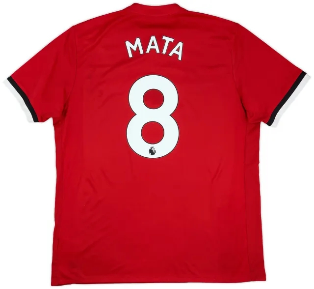 adidas 2017-18 Manchester United Home Shirt Mata #8 - 5/10 - (XL)