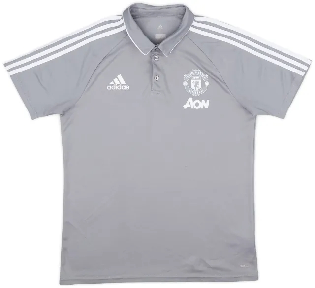 2017-18 Manchester United adidas Polo Shirt - 9/10 - (L)