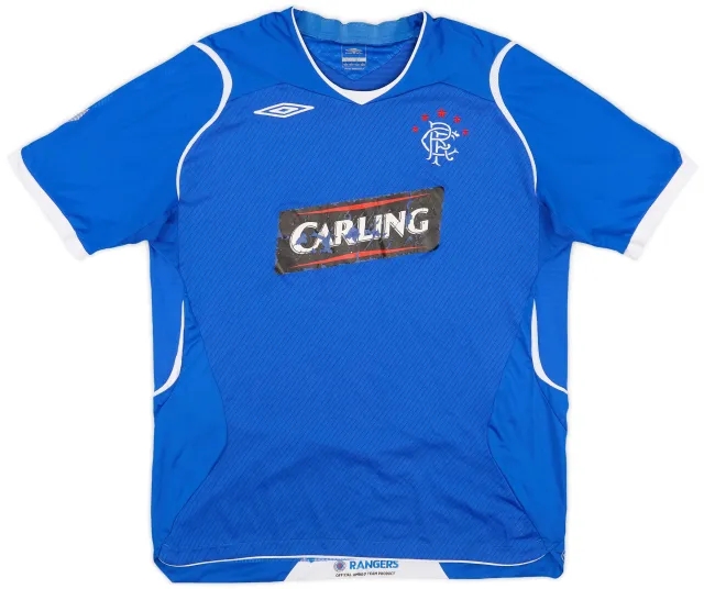 Umbro 2008-09 Rangers Home Shirt - 4/10 - (L)