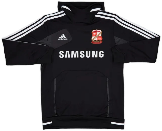 2012-13 Swindon adidas Hooded Drill Top - 9/10 - (L)
