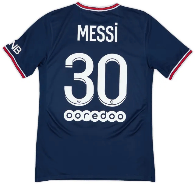 Nike 2021-22 Paris Saint-Germain Home Shirt Messi #30 - 8/10 - (S)